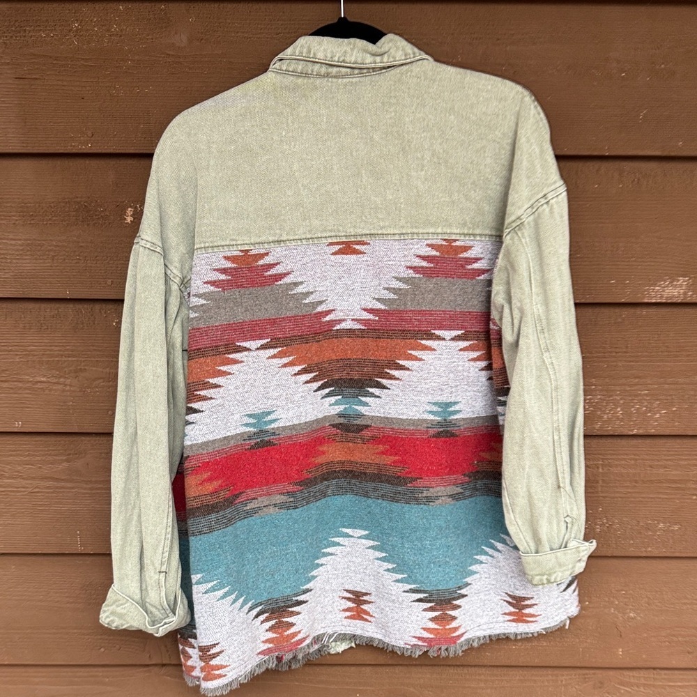 Southwestern Patterned Jacket - Picture 4 of 4